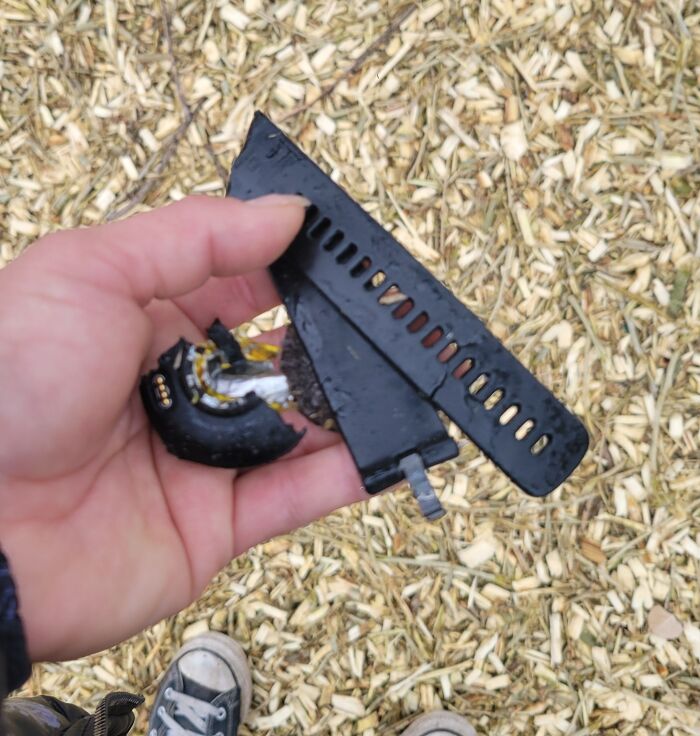 Broken tool in hand, symbolizing a bad day at work.