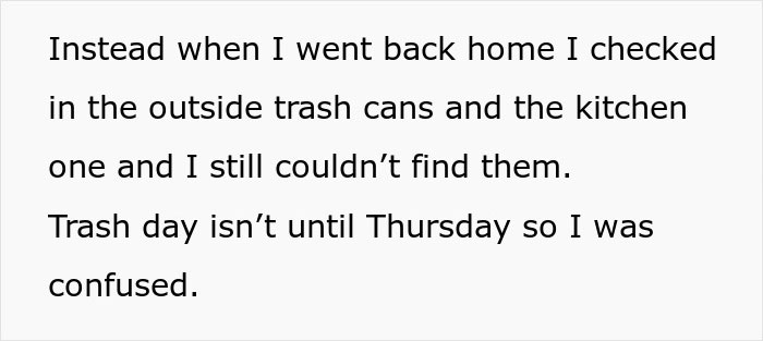 Text screenshot about a man looking for missing tapes he planned to give his daughter.