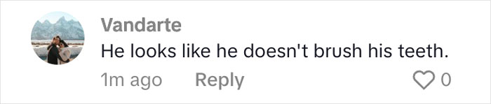 Social media comment disapproving Benny Blanco&rsquo;s hygiene habits.