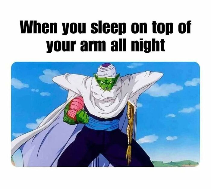 Old cartoons meme with a character's arm asleep, referencing nostalgia.