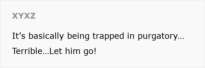 Text expressing sadness about Michael Schumacher's situation, comparing it to purgatory.