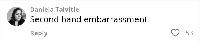 Comment by Daniela Talvitie reads "Second hand embarrassment," related to interviews amid Brazilian controversy.