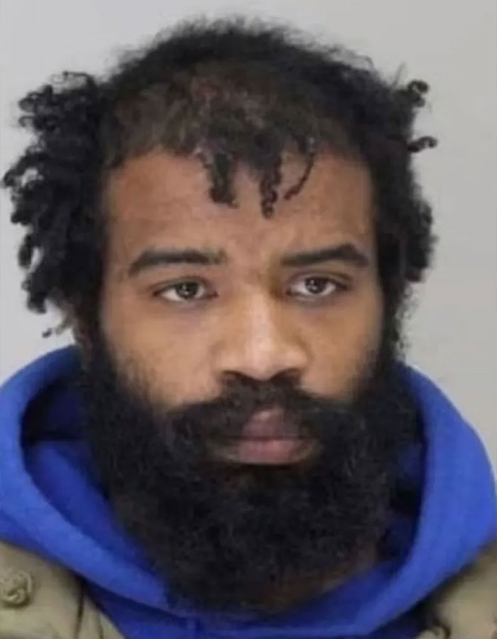 Mugshot of arrested convict related to assault at bachelorette party.