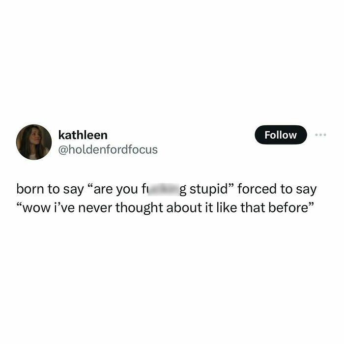 Tweet by Kathleen about changing perspectives, highlighting a wholesome and important reflection.