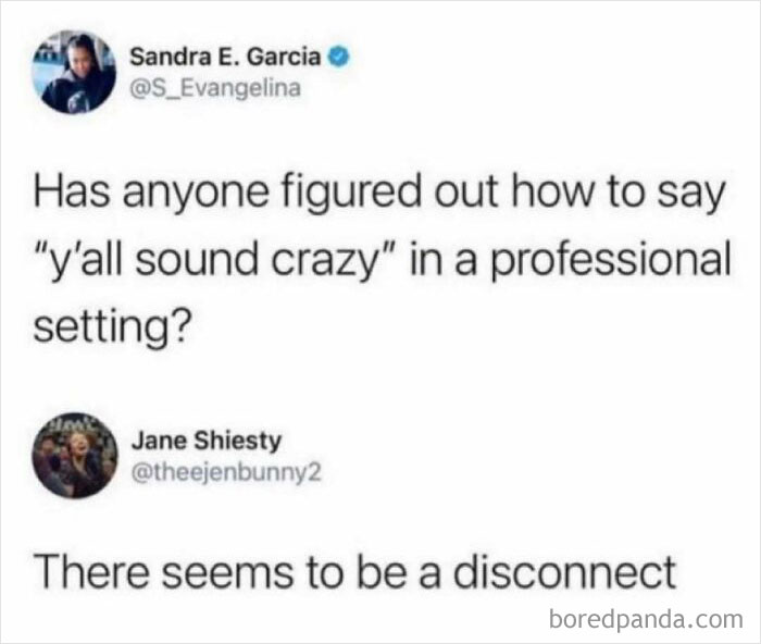 Work-related humor meme with text about translating informal phrases to professional settings.