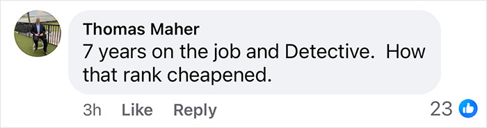 Comment on Facebook questioning NYPD officer's rank after pole dance clip.