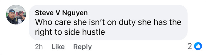 Comment criticizing reactions to NYPD officer's pole dance clip.