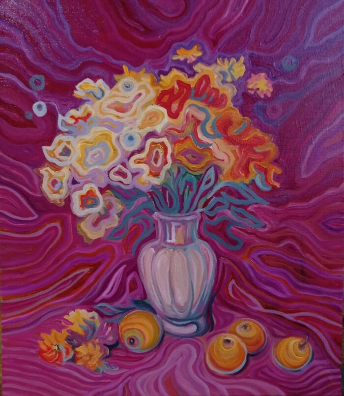 I Paint Flowers To Wake Up Trees And Plants After Winter (10 Pics)