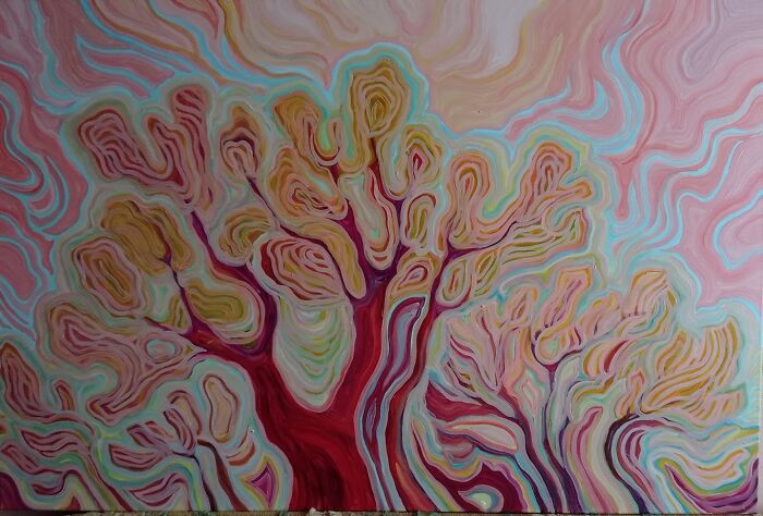 I Paint Flowers To Wake Up Trees And Plants After Winter (10 Pics)