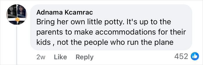 Comment on private jet rental debate regarding airplane bathrooms. Comment on private jet rental debate regarding airplane bathrooms.