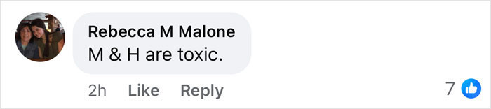 Comment stating &ldquo;M & H are toxic,&rdquo; reflecting on public sentiment about polo event demands.