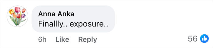 Comment on social media post, discussing exposure, related to a polo event controversy.