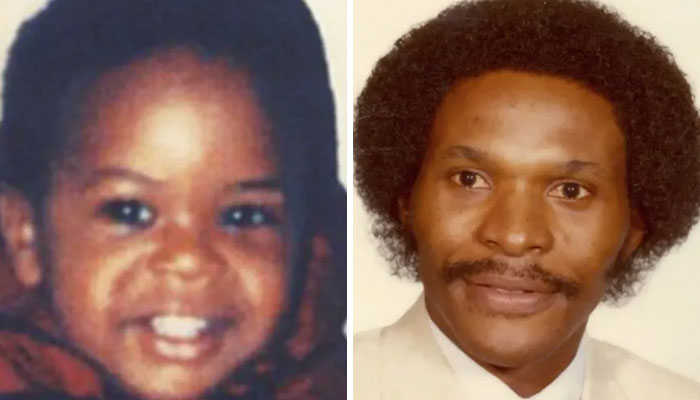 A child and an adult side by side, related to abducted children found decades later.