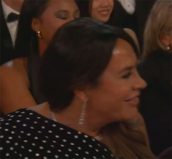 Audience reacting to Conan O'Brien's controversial Oscars jokes.