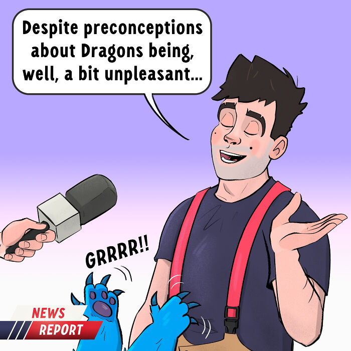 I Wondered What A Firefighter And A Dragon Team-Up Would Look Like, So I Drew It I Wondered What A Firefighter And A Dragon Team-Up Would Look Like, So I Drew It