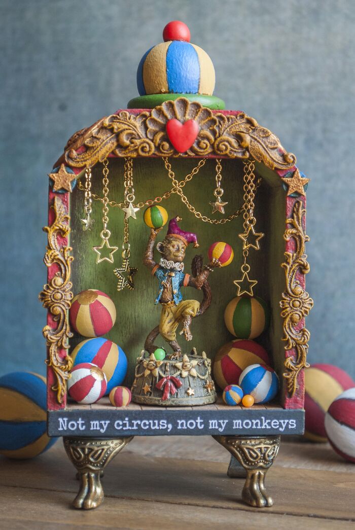 I Am An Artist Who Makes Dioramas; Here Are My Wizard's Room And Circus