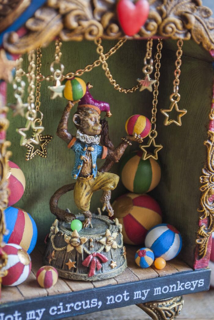 I Am An Artist Who Makes Dioramas; Here Are My Wizard's Room And Circus