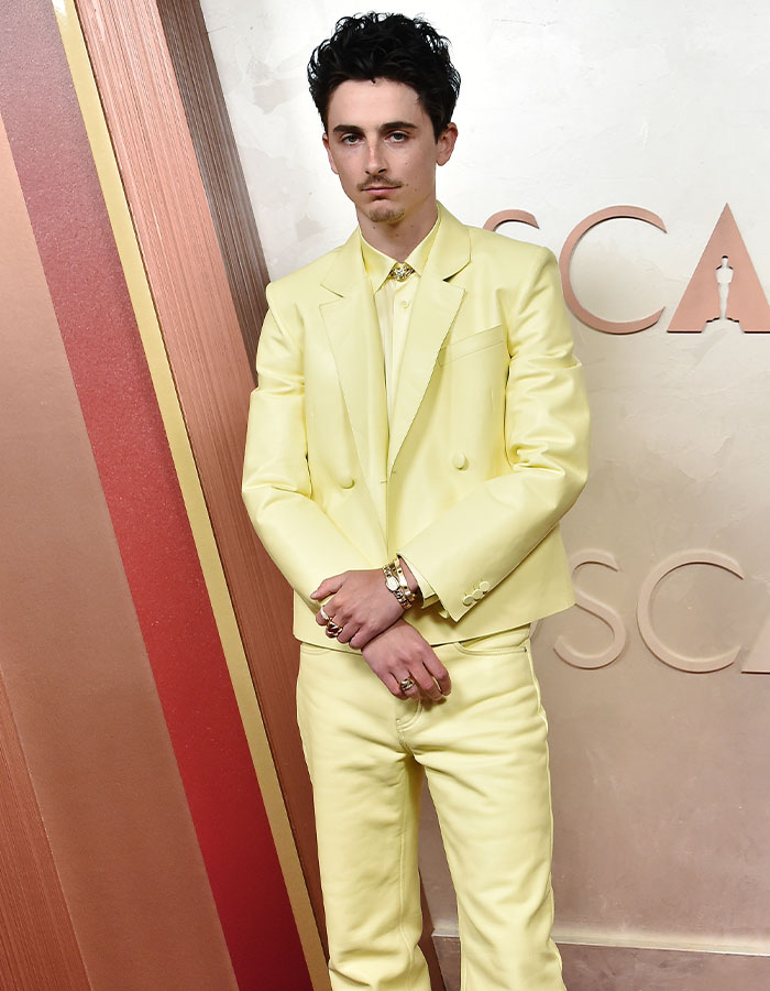 Timothée Chalamet’s “Melted Butter” Suit Steals The Show At The Oscars