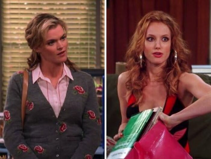 Two actresses portraying the same character, illustrating actors replaced mid-production in a TV show scene.