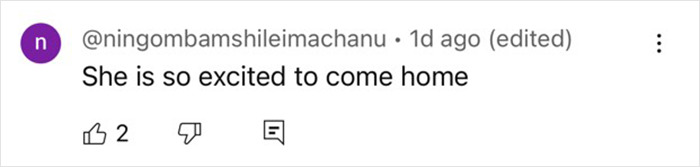 Comment about NASA astronaut's emotional return after space mission.