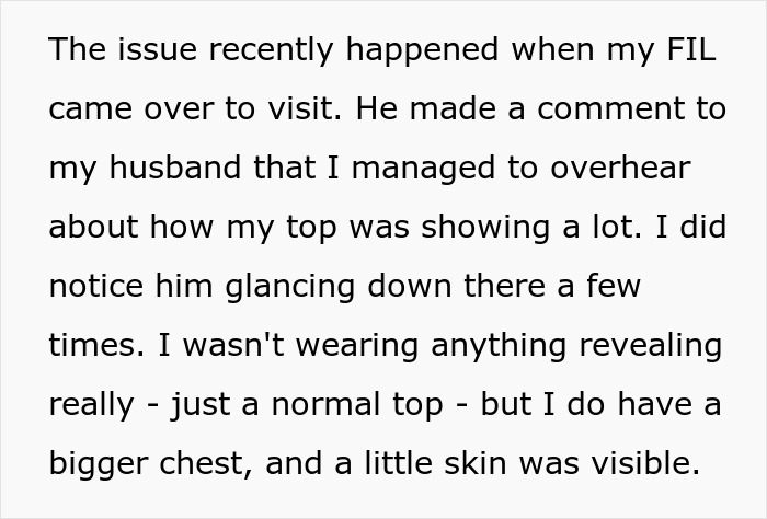 Text about a woman breastfeeding her son, dealing with her father-in-law's discomfort. Text about a woman breastfeeding her son, dealing with her father-in-law's discomfort.