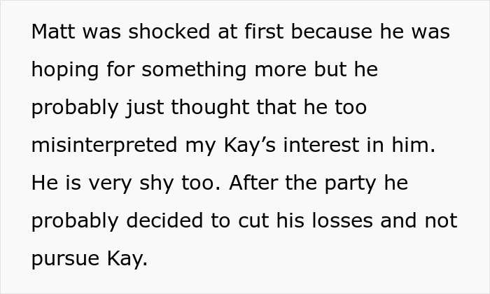 Text about a shy man misinterpreting a woman's interest, deciding not to pursue her.