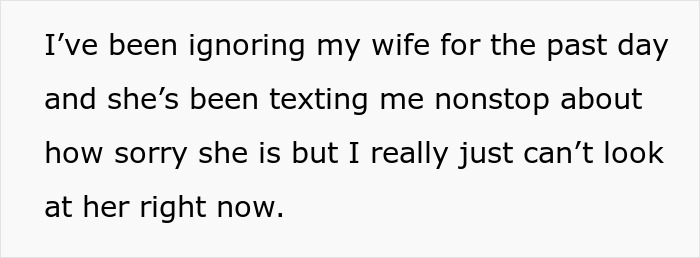 Text describing man's conflict with his wife over surprise tapes for daughter.