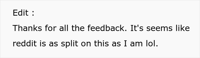 Reddit user edits post, acknowledging mixed reactions about drunk man's pre-wedding actions.