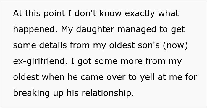 Dating Advice To Younger Son Accidentally Leads To Eldest’s Breakup As The GF Realized Her Worth Dating Advice To Younger Son Accidentally Leads To Eldest’s Breakup As The GF Realized Her Worth