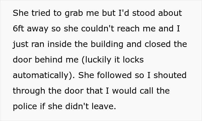 Text from a confrontation involving a boundary-setting situation regarding unpaid babysitting.