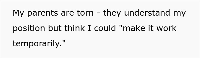 Text discussing family disagreements over living arrangements after losing a house. Text discussing family disagreements over living arrangements after losing a house.