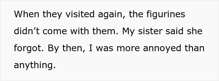 Text excerpt about aunt dealing with sticky-fingers niece by keeping her toys until stolen items return.