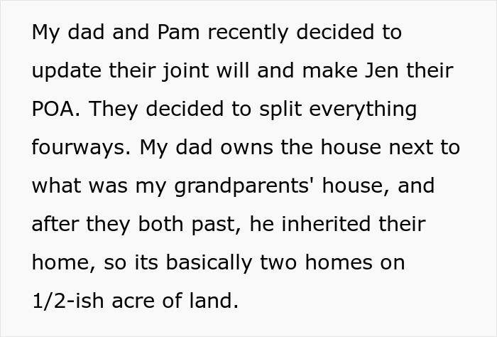 Family will update drama with stepmom and stepsisters over estate division and real family claims.