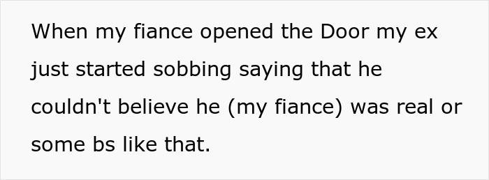 Text message from ex-boyfriend expressing disbelief and emotions before vanishing, night before his wedding.