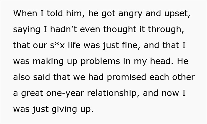 Text of a conversation about opening a relationship, leading to a breakup.