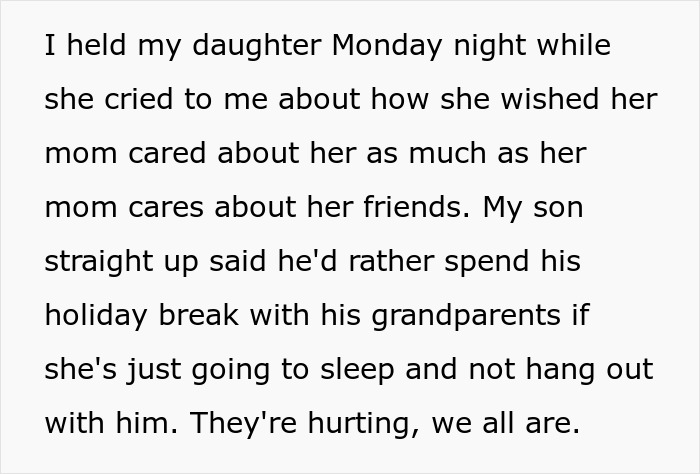 Father comforts his kids as wife's mental illness worsens, making a heartbreaking decision.