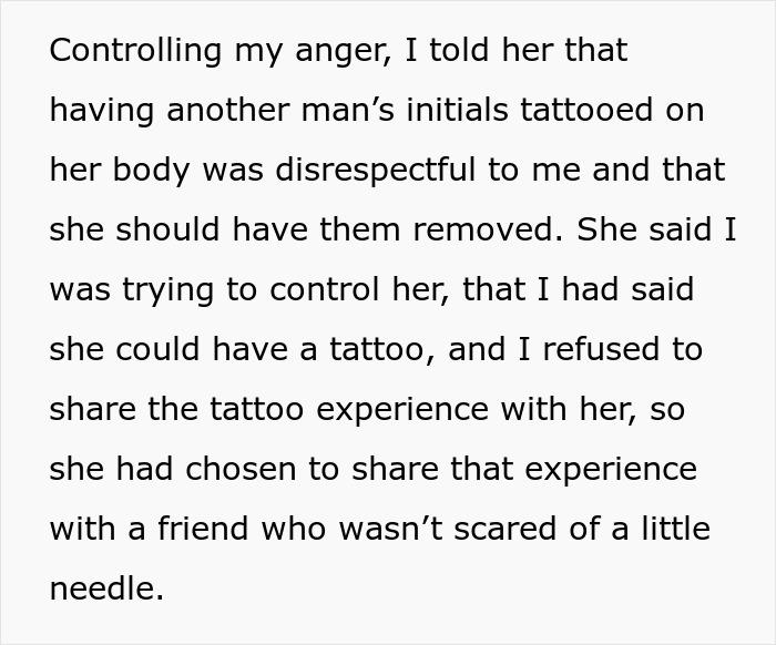 Wife Gets Initials Of Affair Partner Tattooed, Is Shocked And Hurt After Husband Divorces Her