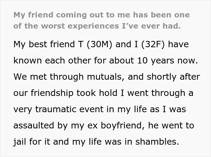 Text excerpt about a friend regret and best friend confession detailing a traumatic life event and friendship challenges. Text excerpt about a friend regret and best friend confession detailing a traumatic life event and friendship challenges.