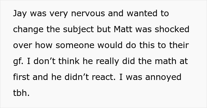 Text exchange about a sister's crush and relationship drama.