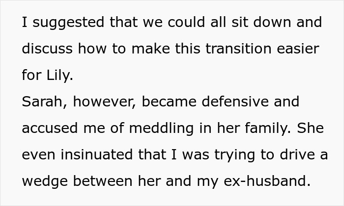 Text from the image discussing a suggestion to help a 10YO feeling unwanted at dad's house, and the backlash received. Text from the image discussing a suggestion to help a 10YO feeling unwanted at dad's house, and the backlash received.