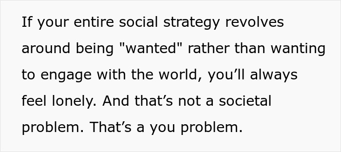 Text image discussing loneliness and self-engagement, related to the male loneliness epidemic solution.