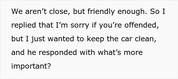 Text message exchange about waterproofing car with trash bags for a neighbor. Text message exchange about waterproofing car with trash bags for a neighbor.