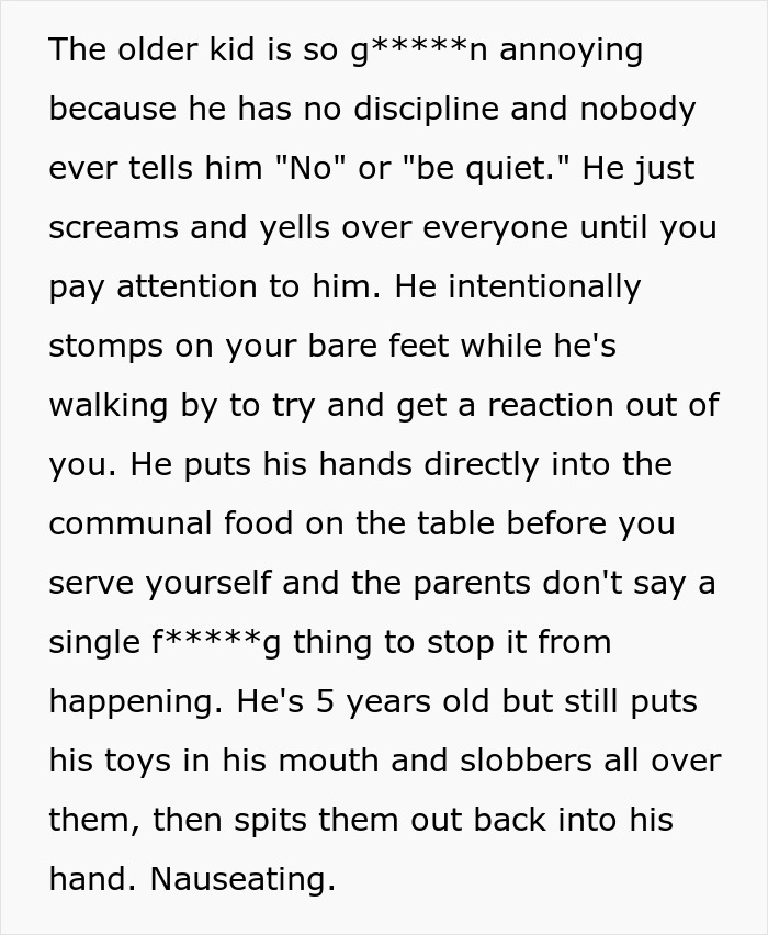 Visitor experiences chaos: sticky floors, unruly kids, and messy environment. Visitor experiences chaos: sticky floors, unruly kids, and messy environment.