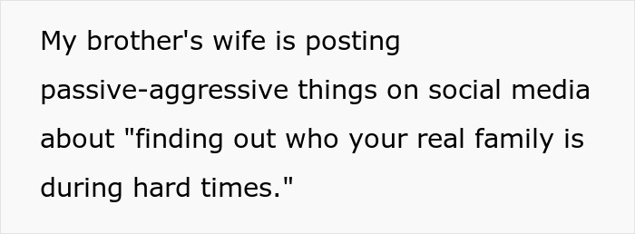 Social media post about family, conflict arises after man loses house and is denied by brother. Social media post about family, conflict arises after man loses house and is denied by brother.