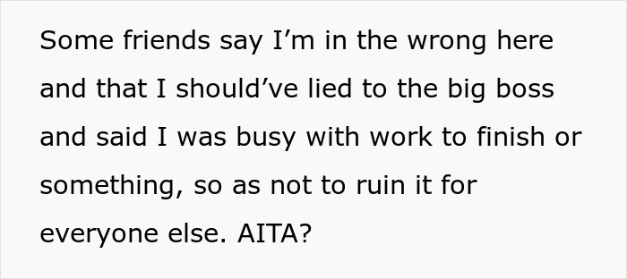 Text image discussing exclusion from office party due to mean girls, leading to party ban.