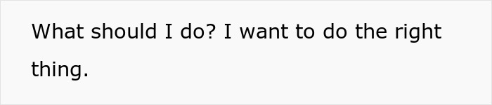 Text reads, &ldquo;What should I do? I want to do the right thing,&rdquo; related to affair discovery dilemma.
