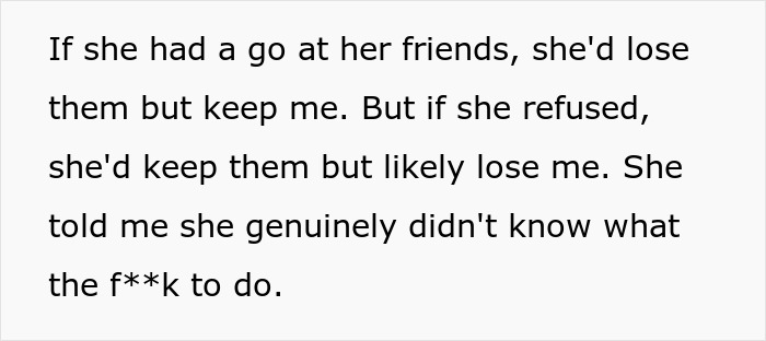 Text reveals dilemma of boyfriend learning about girlfriend's mean-girl bet, questioning love's authenticity. Text reveals dilemma of boyfriend learning about girlfriend's mean-girl bet, questioning love's authenticity.