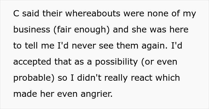 Text message discussing boundaries and relationship tension between sisters over unpaid babysitting.