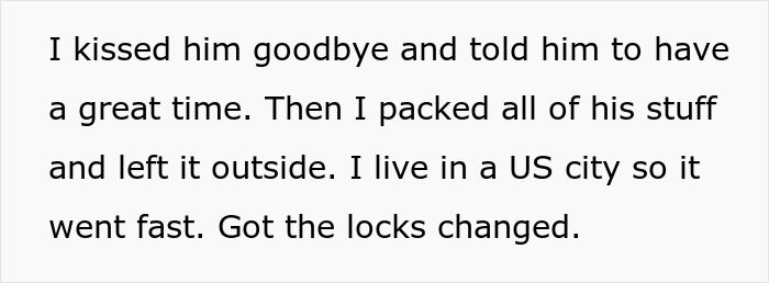 Text of a person's story about ending a relationship due to financial dishonesty and deceit. Text of a person's story about ending a relationship due to financial dishonesty and deceit.