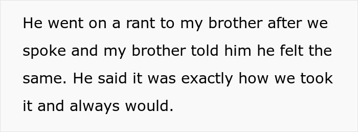 Text exchange discussing father's rant and brothers agreeing on mom's anniversary feelings. Text exchange discussing father's rant and brothers agreeing on mom's anniversary feelings.